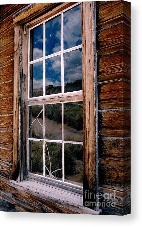 Bodie Canvas Print featuring the photograph Bodie Windows by Terri Brewster