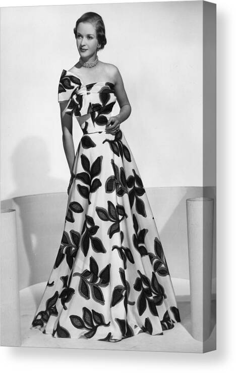 1940-1949 Canvas Print featuring the photograph Brilkie Girl by Chaloner Woods