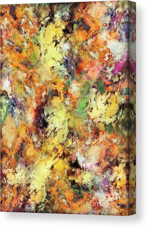 Surfaces Canvas Print featuring the digital art Brittle by Keith Mills