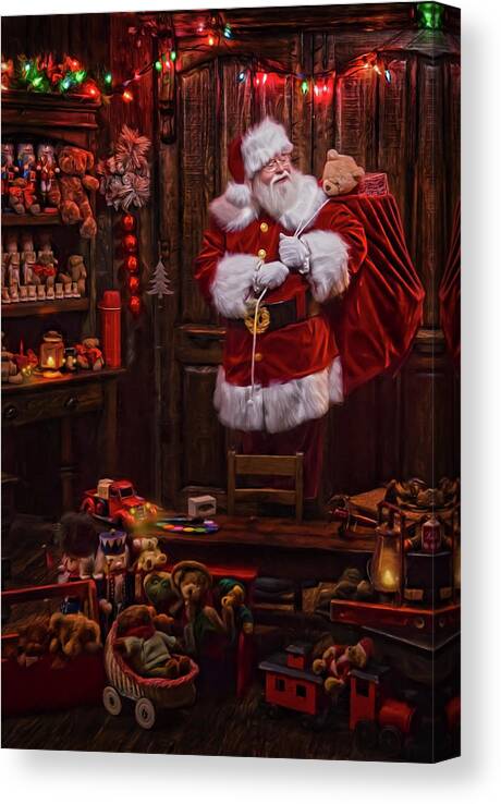 Holidays Canvas Print featuring the mixed media Cd5_6544 by Santa?s Workshop