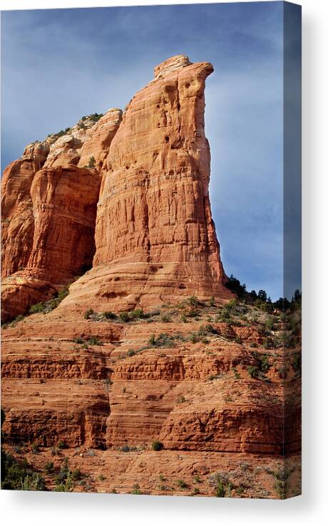 Arizona Canvas Print featuring the photograph Coffee Pot Rock by Jenniferphotographyimaging