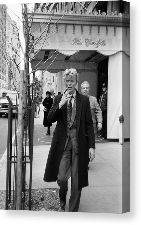 David Bowie Canvas Print featuring the photograph David Bowie by Art Zelin