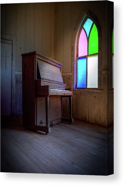 Piano Canvas Print featuring the photograph Echoes of Silence 3 by Harriet Feagin