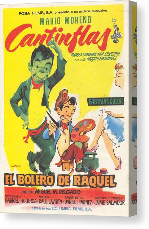 1950s Canvas Print featuring the photograph El Bolero De Raquel -1957-. by Album