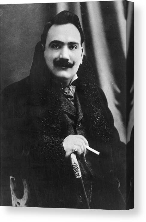 Singer Canvas Print featuring the photograph Enrico Caruso by Hulton Archive