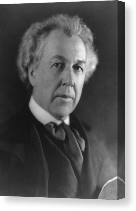 Frank Lloyd Wright Canvas Print featuring the photograph Frank Lloyd Wright by Digital Reproduction