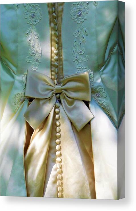 - Golden Bow Canvas Print featuring the photograph - Golden Bow - 3rd place Fine art america by THERESA Nye