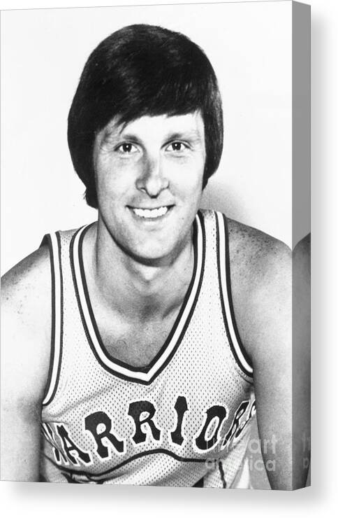 Nba Pro Basketball Canvas Print featuring the photograph Golden State Warriors - Rick Barry by Nba Photos