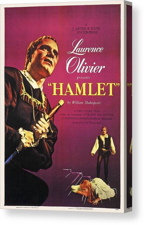 1940s Canvas Print featuring the photograph Hamlet -1948-. by Album
