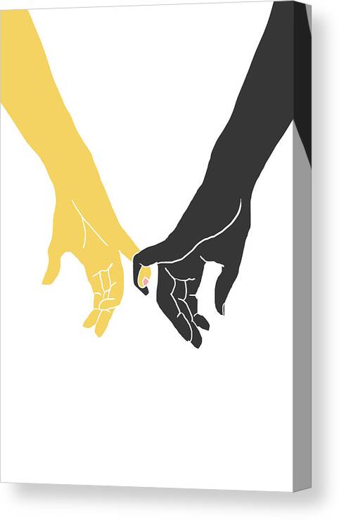 Hands Canvas Print featuring the photograph Hands Pinky by 1x Studio Ii