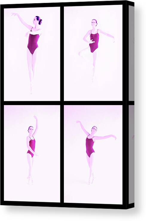 Ballet Dancer Canvas Print featuring the photograph Infrared Shot Of Four Different by George Doyle