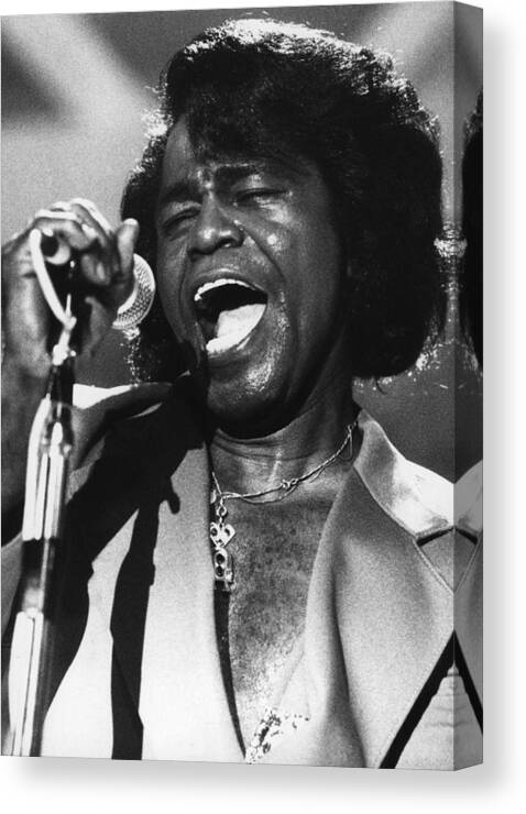 Singer Canvas Print featuring the photograph James Brown by Hulton Archive