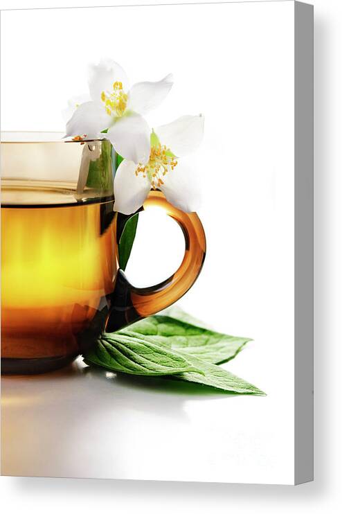 Tea Canvas Print featuring the photograph Jasmine Tea by Jelena Jovanovic