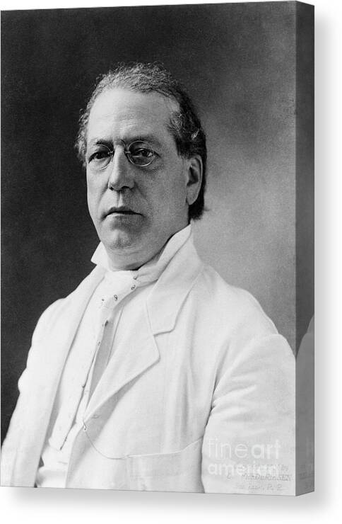 Employment And Labor Canvas Print featuring the photograph Labor Leader Samuel Gompers by Bettmann