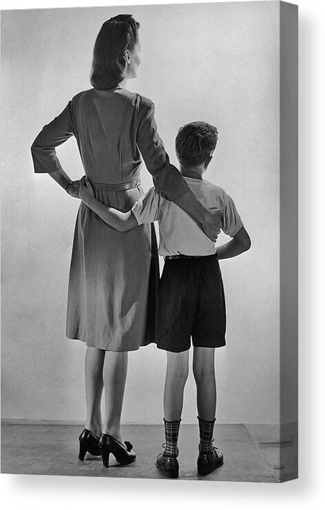 Child Canvas Print featuring the photograph Mother And Son by Fpg