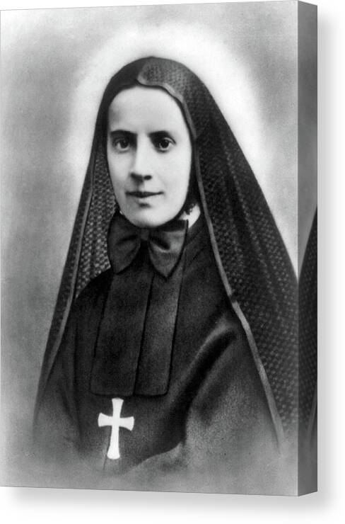 1939 Canvas Print featuring the photograph Mother Cabrini, Italian- American by Science Source
