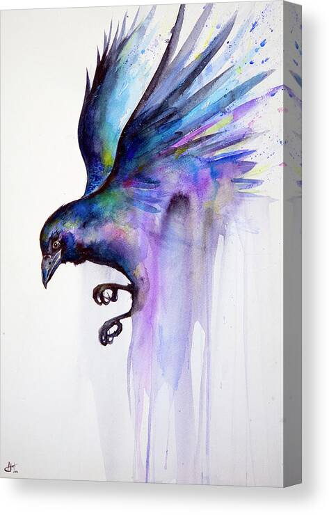 Nevermore Canvas Print featuring the painting Nevermore by Marc Allante