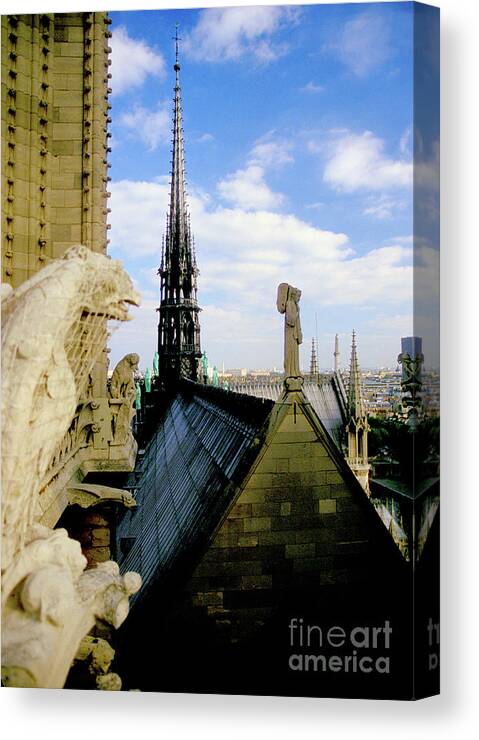 Spire Canvas Print featuring the photograph Notre Dame - No. 1 by Steve Ember
