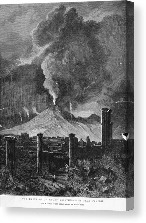 Pompeii Canvas Print featuring the photograph Pompeii by Hulton Archive