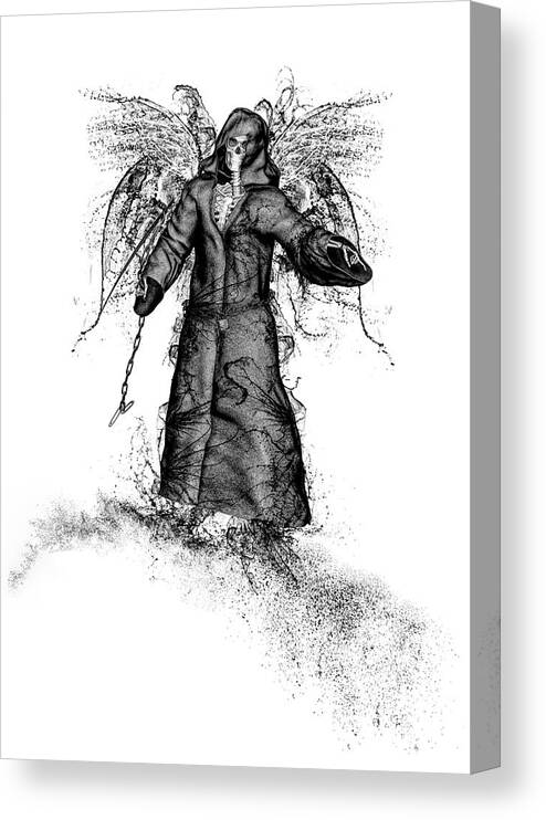Reaper Canvas Print featuring the mixed media Reaper by Bob Orsillo