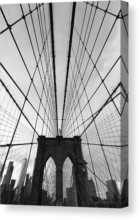 Brooklyn Canvas Print featuring the photograph Spiderweb by Peter Hull