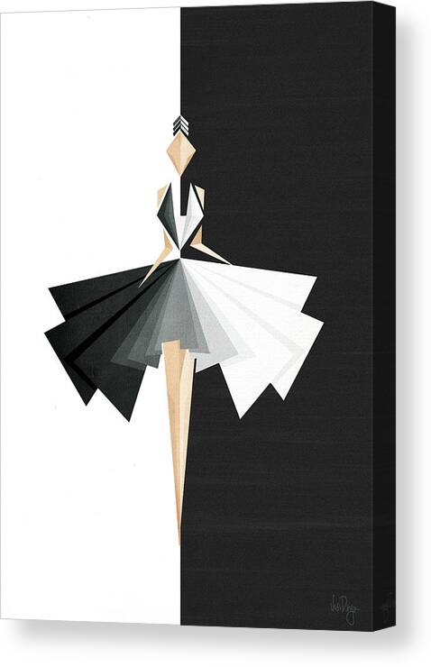 Dance Canvas Print featuring the digital art Swan Lake by Vess DSign