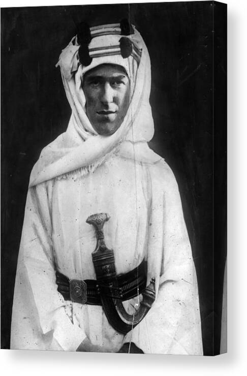 Arabia Canvas Print featuring the photograph T E Lawrence by Hulton Archive