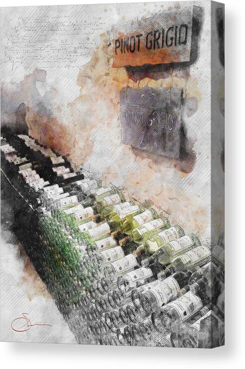 2013 Canvas Print featuring the digital art The Cellar by Rob Smith's