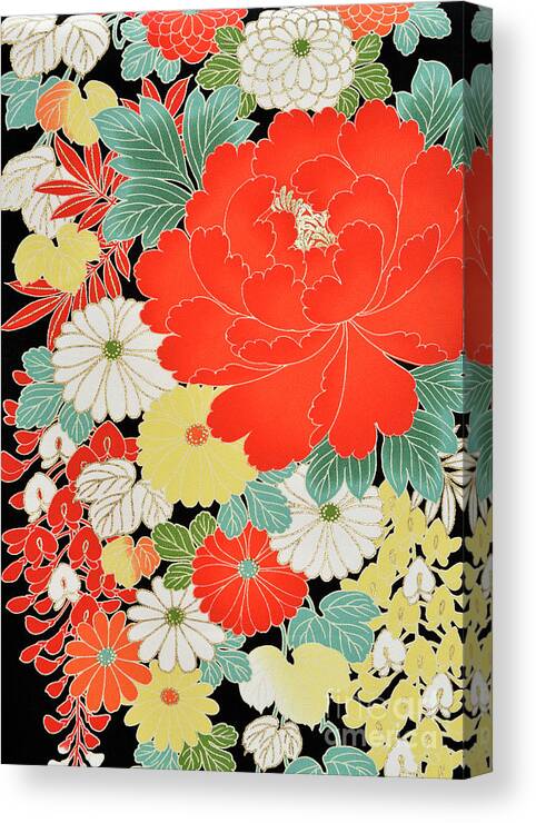 Art Canvas Print featuring the photograph The Japanese Kimono, Close by Yagi Studio