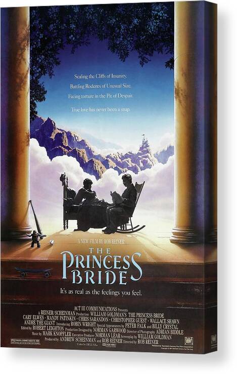 1980s Canvas Print featuring the photograph The Princess Bride -1987-. by Album