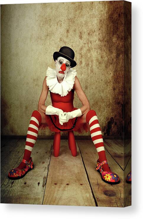 Humour Canvas Print featuring the photograph Untitled by Monika Vanhercke