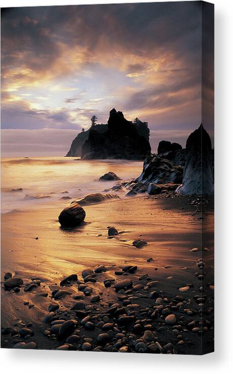 Scenics Canvas Print featuring the photograph Usa, Washington State, Olympic National by Peter Adams