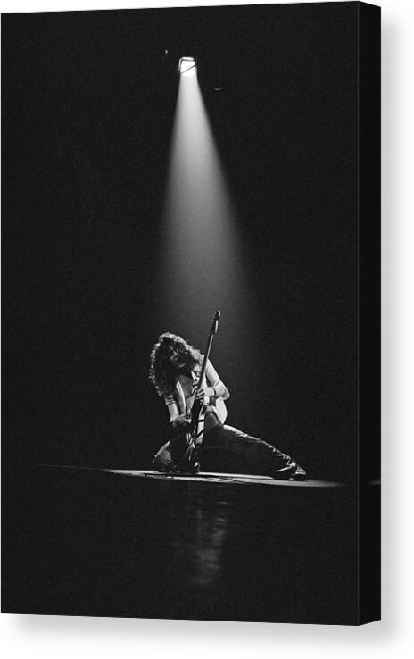 Rock And Roll Canvas Print featuring the photograph Van Halen Live At The Rainbow by Fin Costello