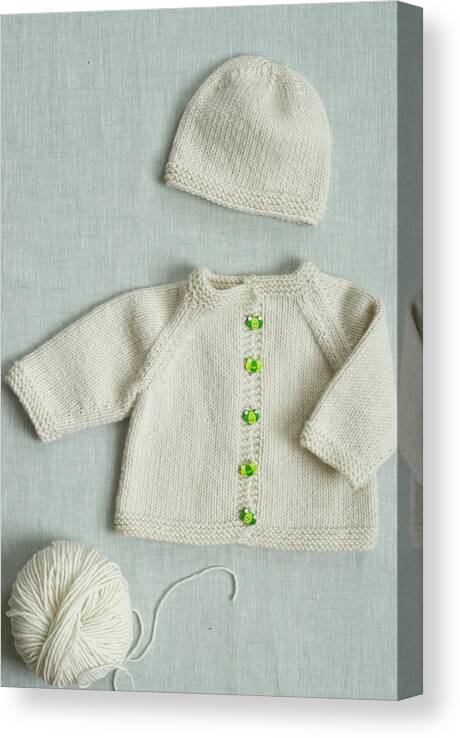 Sweater Canvas Print featuring the photograph White For Tyke by Melina Hammer