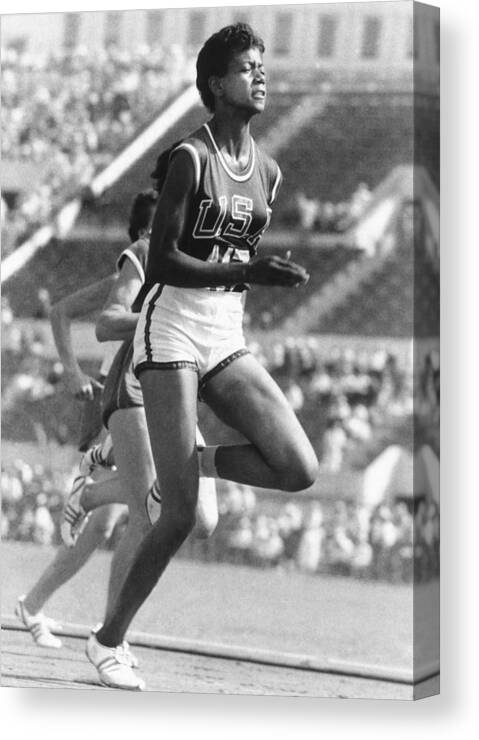 1940 Canvas Print featuring the photograph Wilma Rudolph, American Athlete by Science Source