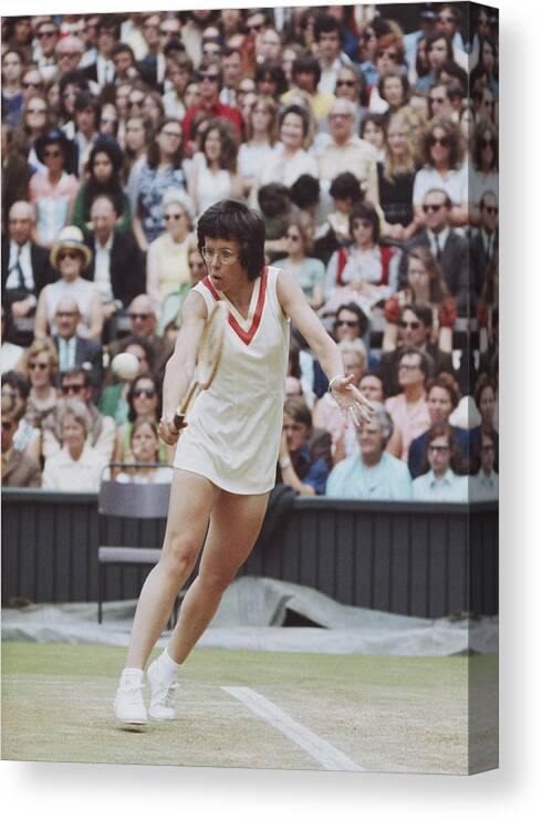 Tennis Canvas Print featuring the photograph Wimbledon Lawn Tennis Championship by Don Morley