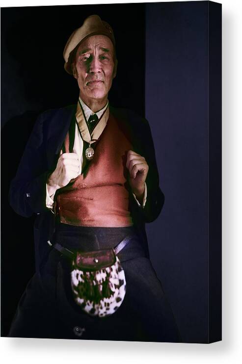 Personality Canvas Print featuring the photograph Writer Sir John Randolph Shane Leslie by Horst P. Horst