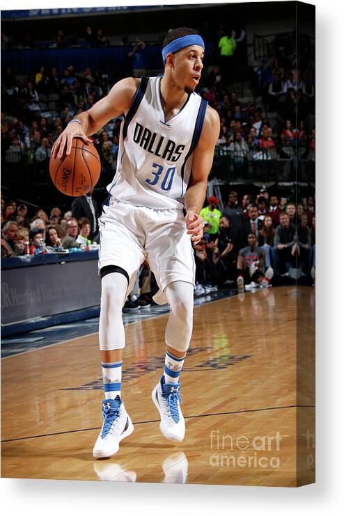 Seth Curry Canvas Print featuring the photograph Seth Curry #1 by Glenn James