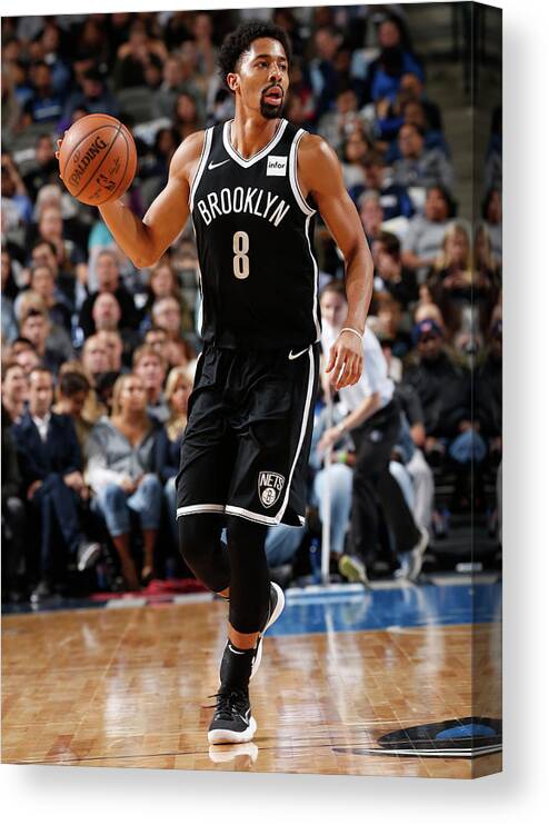 Nba Pro Basketball Canvas Print featuring the photograph Spencer Dinwiddie by Glenn James
