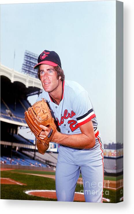 People Canvas Print featuring the photograph Jim Palmer by Lou Requena