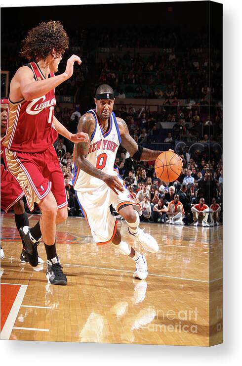 Nba Pro Basketball Canvas Print featuring the photograph Larry Hughes #2 by Nathaniel S. Butler