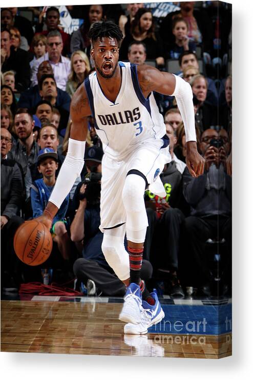 Nba Pro Basketball Canvas Print featuring the photograph Nerlens Noel by Glenn James