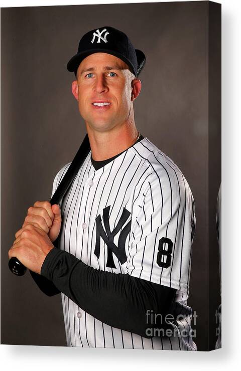 People Canvas Print featuring the photograph Brett Gardner by Elsa