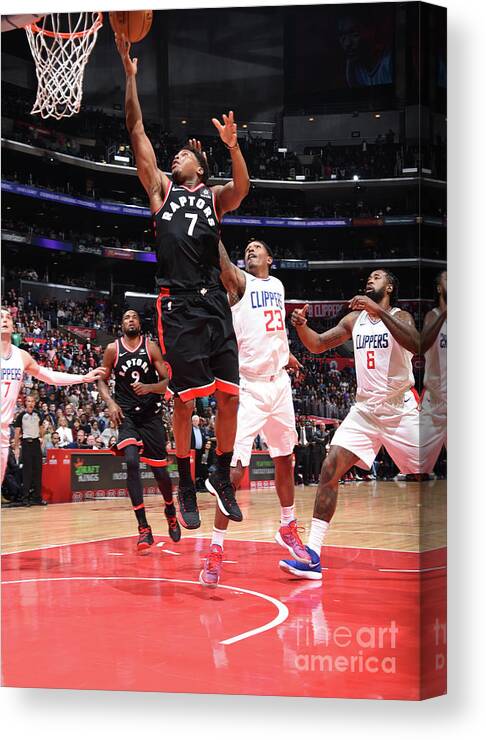 Kyle Lowry Canvas Print featuring the photograph Kyle Lowry by Andrew D. Bernstein