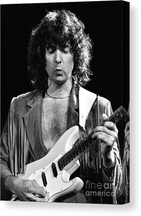 Guitarist Canvas Print featuring the photograph Ritchie Blackmore - Deep Purple #3 by Concert Photos