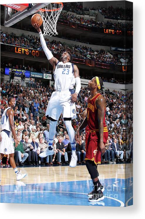 Nba Pro Basketball Canvas Print featuring the photograph Wesley Matthews by Danny Bollinger