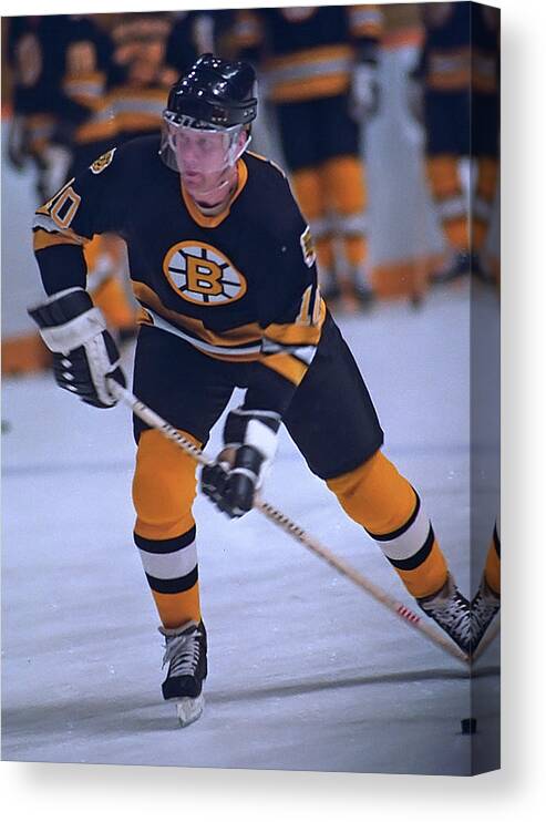 1980-1989 Canvas Print featuring the photograph Boston Bruins v Toronto Maple Leafs #37 by Graig Abel