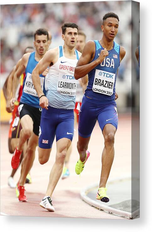 Championship Canvas Print featuring the photograph 16th IAAF World Athletics Championships London 2017 - Day Two #5 by Patrick Smith