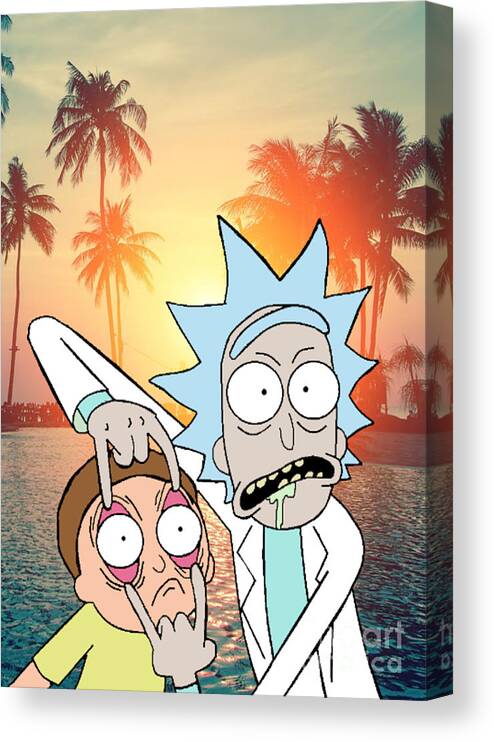 Rick And Morty Canvas Print / Canvas Art by Helen Hardy - Fine Art America