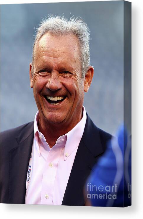 People Canvas Print featuring the photograph George Brett by Elsa
